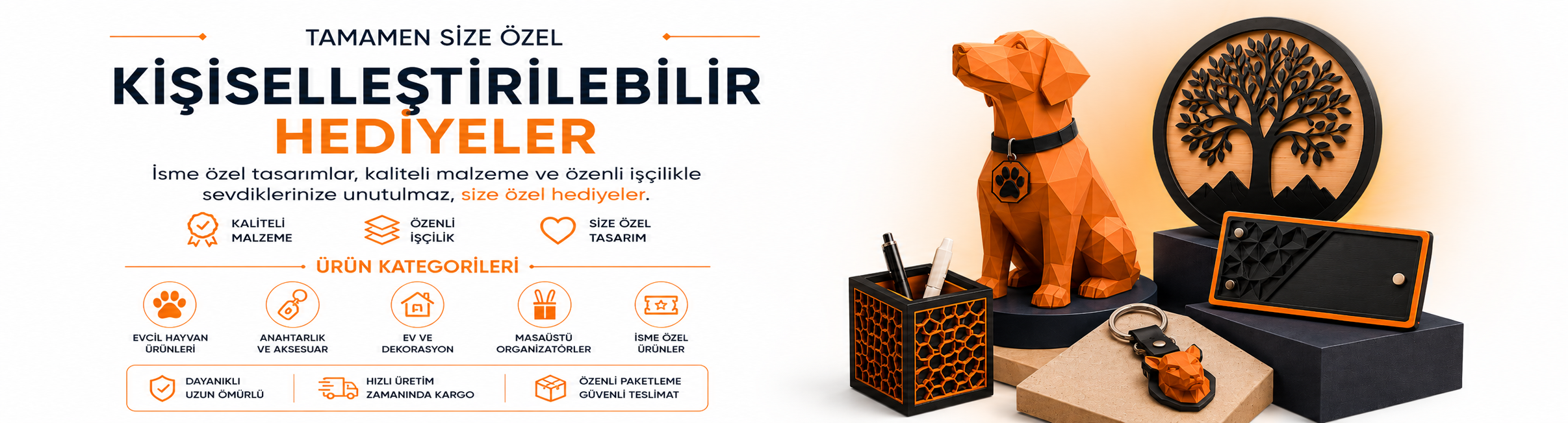 Kişiselleştirilebilir hediyeler — isme özel tasarımlar