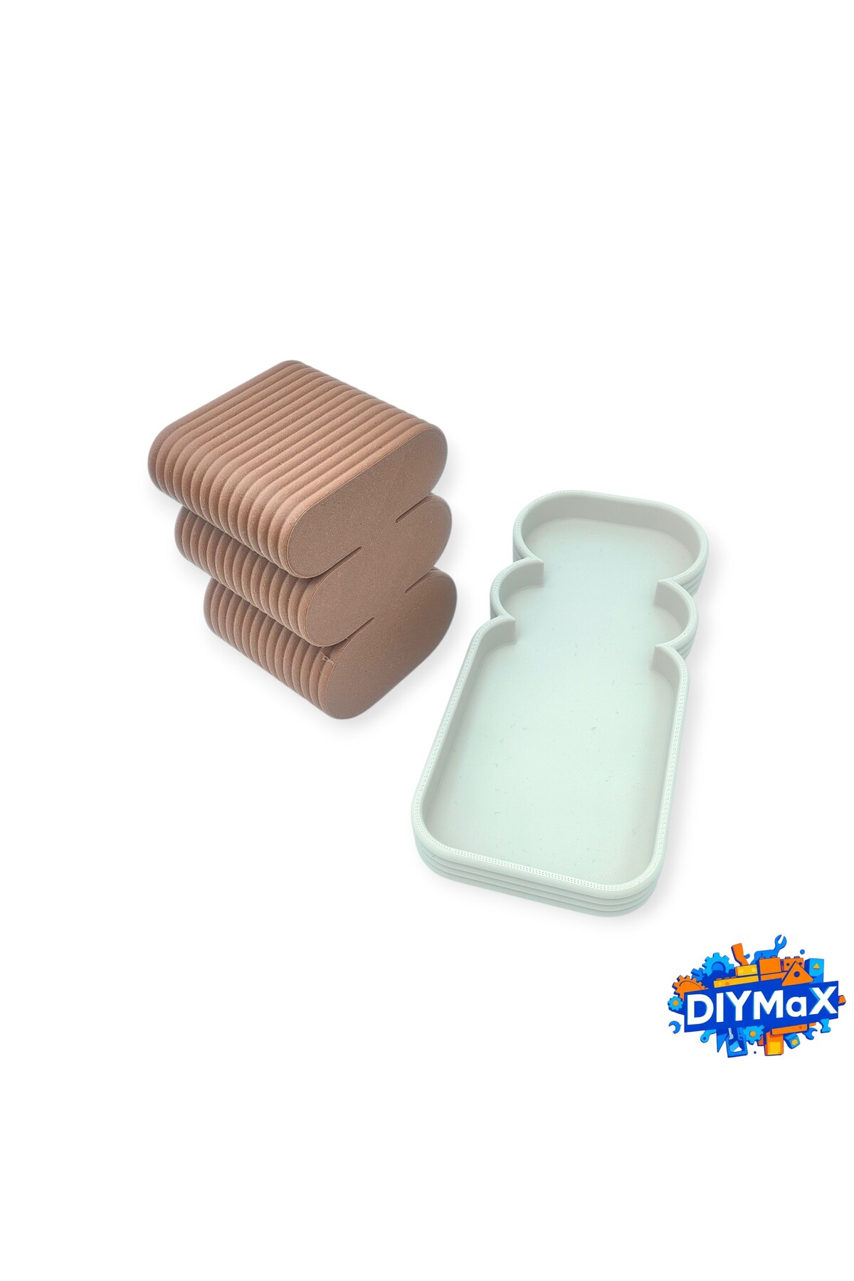Modern 3 Bölmeli Kumanda Düzenleyici & Dekoratif Masaüstü Organizer