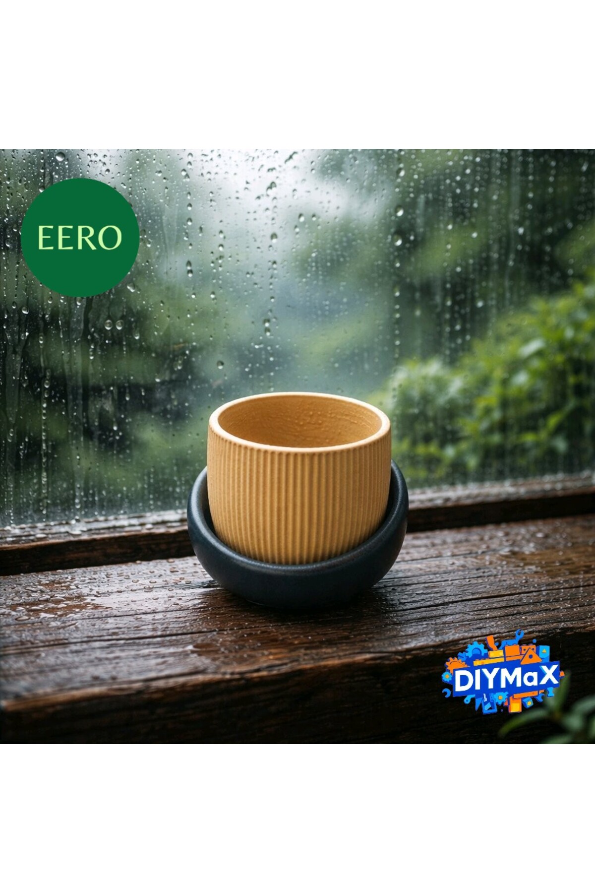 Eero Planter Saksı 8x8 cm Dekoratif Modern Minimal Sukulent Saksısı Kaktüs Saksı