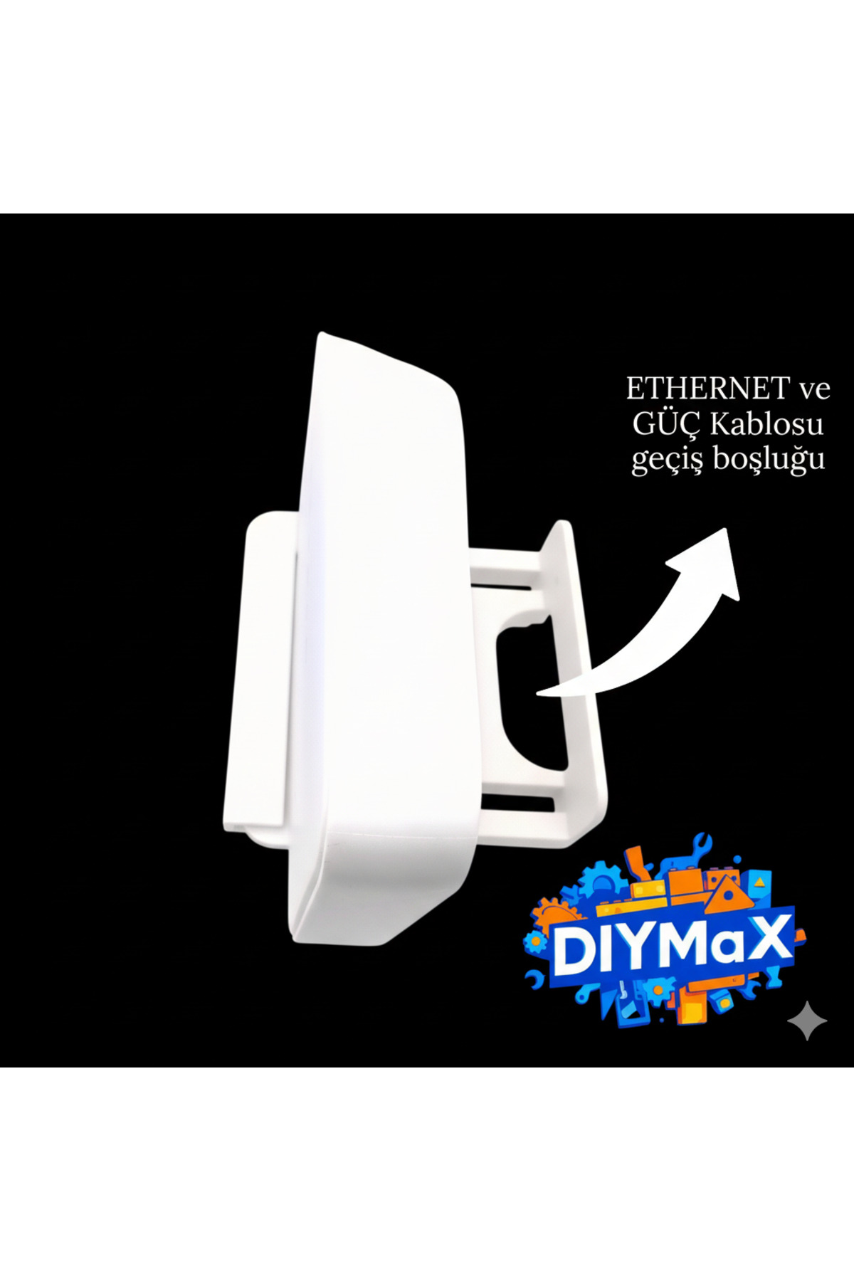 Superonline Huawei WiFi 6 Modem Duvar Askı Aparatı – Modem Sabitleme Aparatı - BEYAZ