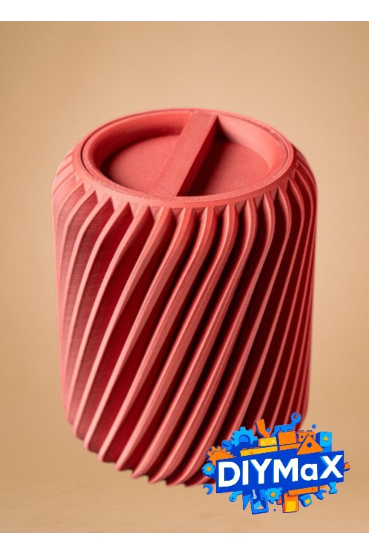 Ribbed Saklama Kutusu Modern Çizgili Dekoratif Minimal Tasarım - 3 ADET