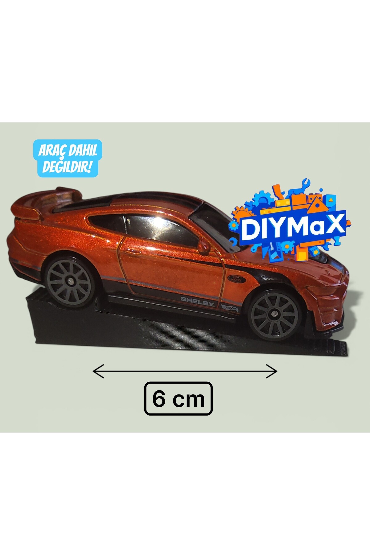 1/64 Ölçek Diecast Araba Rampa Standı – Koleksiyon Sergileme Platformu - 100 ADET