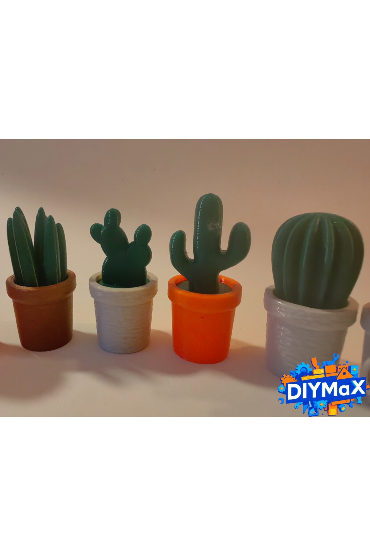 5’li Kaktüs Magnet Seti – Sevimli Mini Saksılı Kaktüs Buzdolabı Süsü