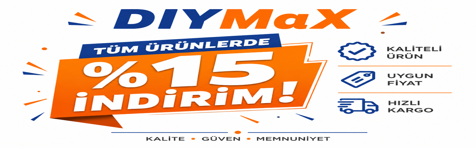 Tüm Ürünlerde %15 İNDİRİM